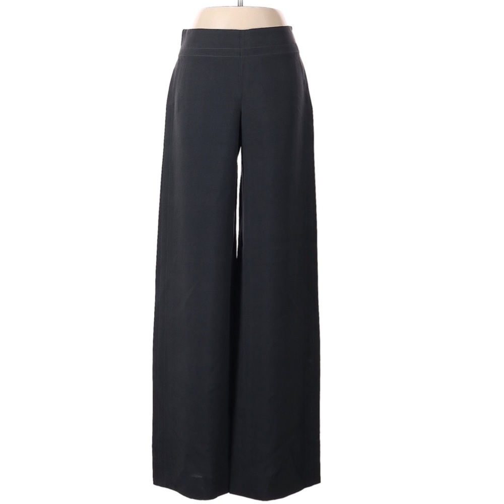 Giorgio Armani Classic Borgo 21 100% Silk Black Label Women's Pants Size 40